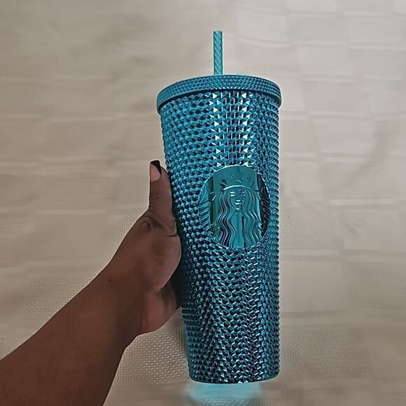 Starbucks Studded Cold Cup Venti Tumbler 24oz/ 710ml Blue - Picture 4 of 16